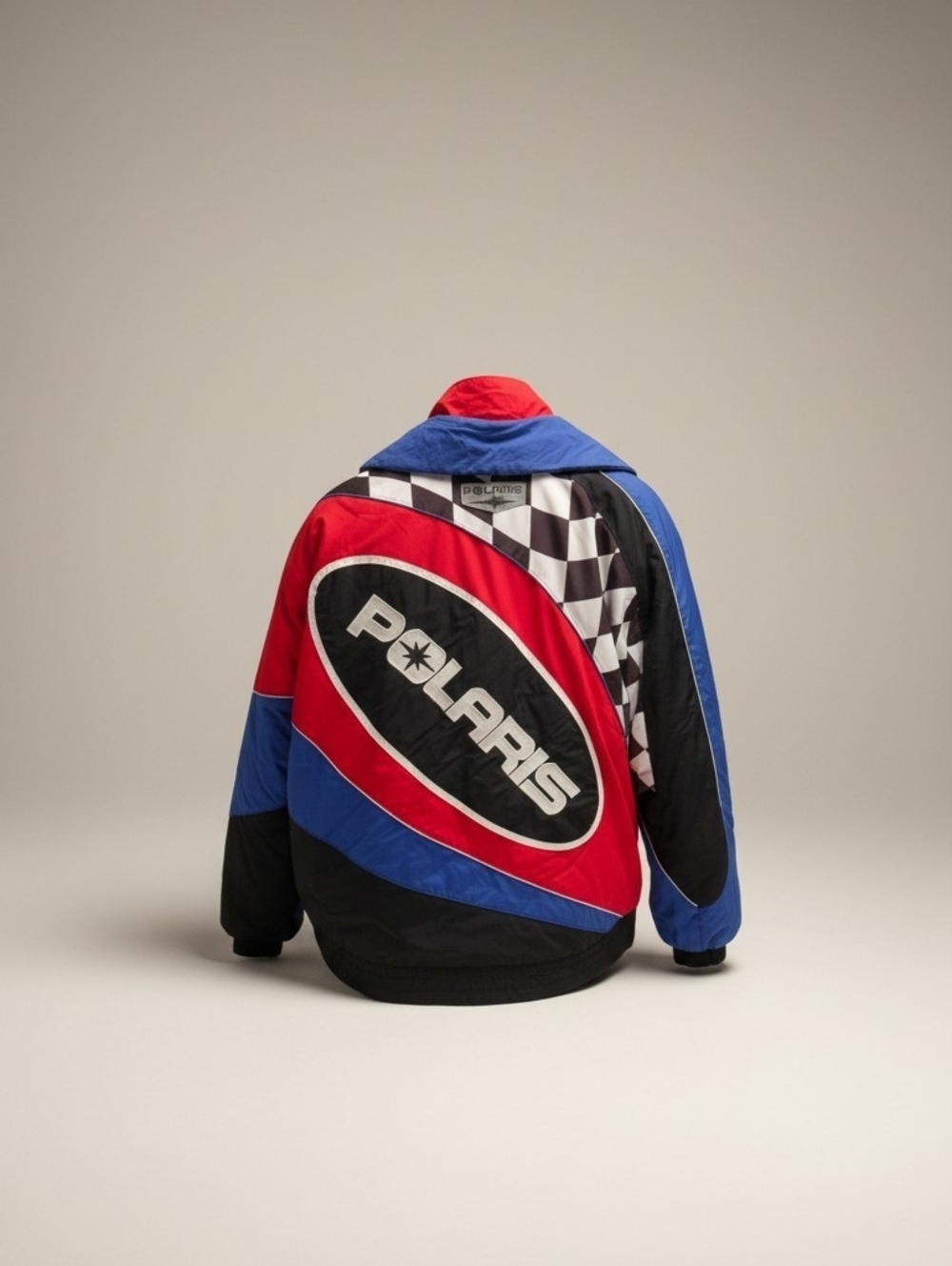 Men's Red & Blue Racing Jacket - Picture 2 of 4